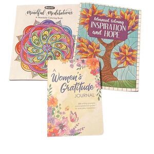 Women’s Adult Coloring Books & Gratitude Journal NEW